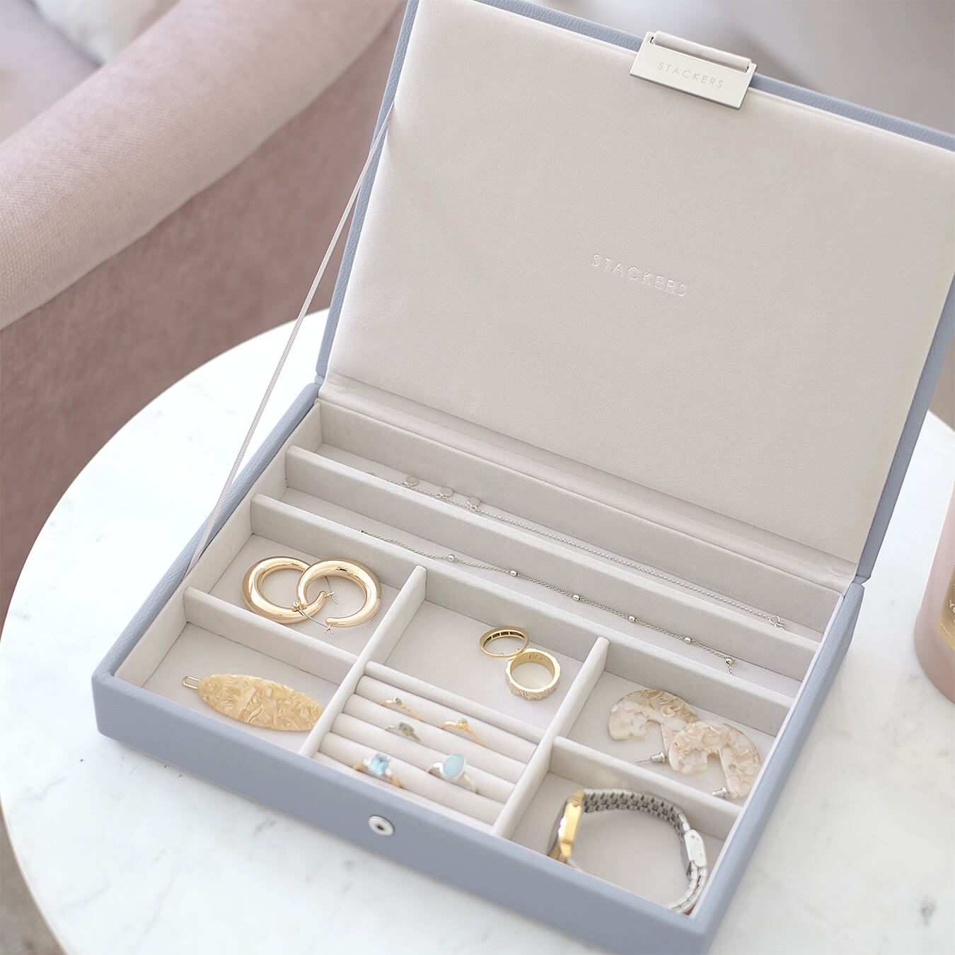 Classic Jewellery Box 蓋 ラベンダー – STACKERS LONDON